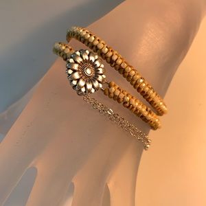 Hand Crafted Double Wrap Bracelet